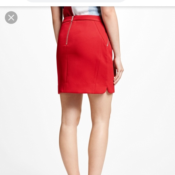 Red Brooks Brother skirt - Picture 3 of 4